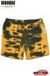 画像1: 「ILL180°」×「D.Y.E.」TIE DYE SWEAT SHORTS イルワンエイティ コラボ タイダイ スウェット ショーツ ILL251-46D [イエロー/ブラック] (1)