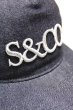 画像3: 「Sugar & Co.」Washable S&CO Mesh Cap シュガーアンドカンパニー ウォッシャブル キャップ 2025モデル [インディゴ] (3)