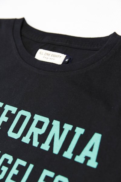 画像2: 「ILL180°」"CALIFORNIA" Tee イルワンエイティ カリフォルニア パンケーキ プリント 半袖 Tシャツ ILL251-33 [ブラック]
