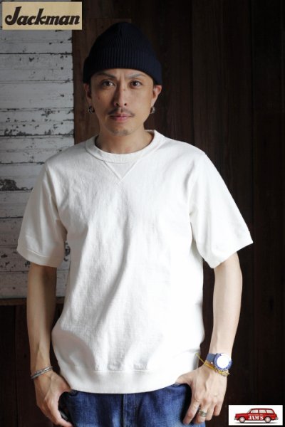 画像3: 「Jackman」Dotsume Rib T-Shirt ジャックマン ドツメ リブ 半袖Tシャツ JM5110 [ホワイト]