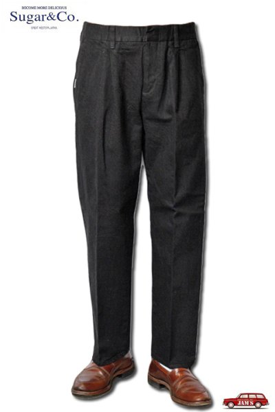 画像1: 「Sugar & Co.」Gentle Pants シュガーアンドカンパニー ジェントル パンツ [ブラックデニム] (1)