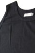 画像2: 「ILL180°」SOLID LOOSE TANK TOP イルワンエイティ ソリッド ルーズタンクトップ ILL241-21 [ブラック] (2)