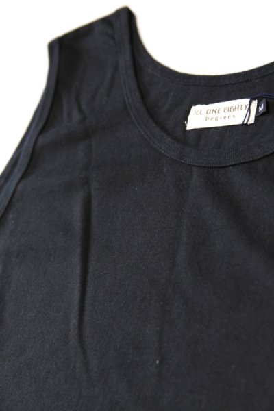 画像3: 「ILL180°」SOLID LOOSE TANK TOP イルワンエイティ ソリッド ルーズタンクトップ ILL241-21 [ブラック]