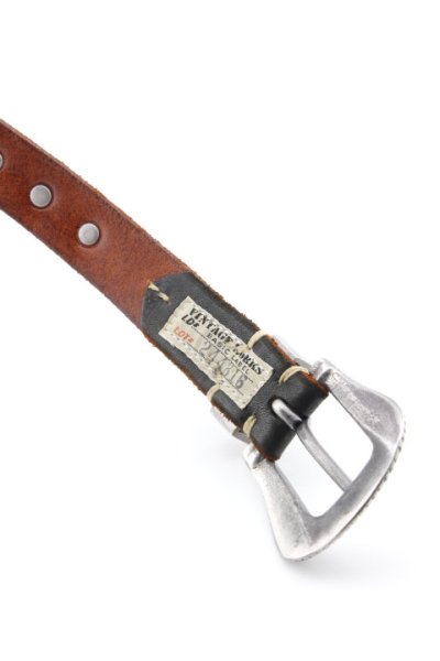 画像2: [JAMS店頭先行販売]「Vintage Works」ヴィンテージワークス ウエスタン コンチョ レザーベルト DH5738 CH-2 [茶芯]