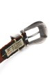画像3: [JAMS店頭先行販売]「Vintage Works」ヴィンテージワークス ウエスタン レザーベルト DH5738 [茶芯] (3)