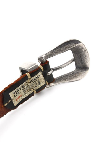画像2: [JAMS店頭先行販売]「Vintage Works」ヴィンテージワークス ウエスタン レザーベルト DH5738 [茶芯]