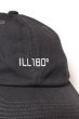 画像4: 「ILL180°」COTTON CAP イルワンエイティ 刺繍ロゴキャップ ILL251-57BC [レッド・ブラック] (4)