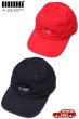 画像1: 「ILL180°」COTTON CAP イルワンエイティ 刺繍ロゴキャップ ILL251-57BC [レッド・ブラック] (1)
