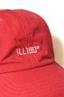 画像11: 「ILL180°」COTTON CAP イルワンエイティ 刺繍ロゴキャップ ILL251-57BC [レッド・ブラック] (11)
