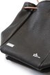 画像4: 「ILL180°」DEER SKIN DRAWSTRING BAG イルワンエイティ ディアスキン ドローストリング バッグ 巾着 ILL252-42D [ブラック] (4)