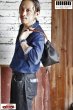 画像8: 「ILL180°」DEER SKIN DRAWSTRING BAG イルワンエイティ ディアスキン ドローストリング バッグ 巾着 ILL252-42D [ブラック] (8)