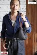 画像6: 「ILL180°」DEER SKIN DRAWSTRING BAG イルワンエイティ ディアスキン ドローストリング バッグ 巾着 ILL252-42D [ブラック] (6)
