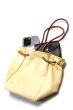 画像5: 「ILL180°」DEER SKIN DRAWSTRING BAG イルワンエイティ ディアスキン ドローストリング バッグ 巾着 ILL252-42D [ナチュラル] (5)
