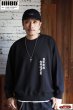 画像7: 「ILL180°」AMERICAN WAVE SWEAT SHIRT (LOOSE FIT) イルワンエイティ アメリカンウェーブ スウェットシャツ （ルーズフィット） ILL252-15B [ブラック] (7)