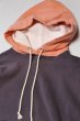 画像2: [2025年限定]「FULLCOUNT」Fading Double Sweat Hoodie フルカウント フェーディング ダブルフェイス スウェットフーディー ダメージ加工 3770 [エッグ/ピンク] (2)
