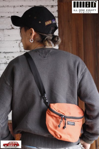 画像10: 「ILL180°」×「MT.RAINIER DESIGN」ONE PANEL BAG イルワンエイティ マウントレーニア コラボ ワンパネル スモールバッグ ILL242-38MD [ブラック・ラスト] (10)