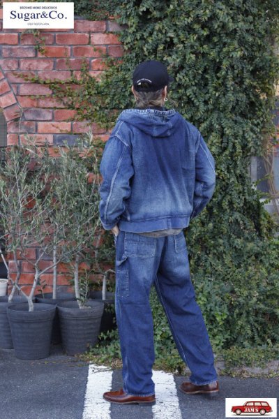 画像13: 「Sugar & Co.」Daddys Painter "Workers Wash" シュガーアンドカンパニー ダディーズペインターパンツ ヴィンテージ加工 SGR-WP01U [フェードインディゴ] (13)