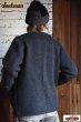 画像9: 「Jackman」Wool Collarless Jacket ジャックマン ウール カラーレス ジャケット JM8587 [ヘザーブラック] (9)