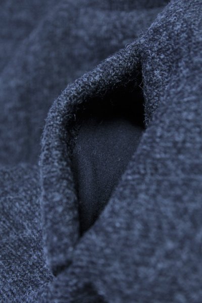 画像5: 「Jackman」Wool Collarless Jacket ジャックマン ウール カラーレス ジャケット JM8587 [ダークネイビー] (5)