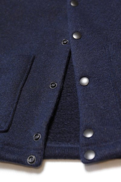 画像2: 「Jackman」Wool Collarless Jacket ジャックマン ウール カラーレス ジャケット JM8587 [ダークネイビー]