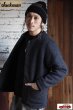 画像8: 「Jackman」Wool Collarless Jacket ジャックマン ウール カラーレス ジャケット JM8587 [ヘザーブラック] (8)