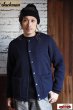 画像10: 「Jackman」Wool Collarless Jacket ジャックマン ウール カラーレス ジャケット JM8587 [ダークネイビー] (10)