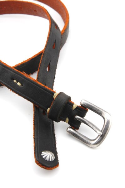 画像2: [JAMS実店舗先行販売]「Vintage Works」ヴィンテージワークス ロングナロー コンチョ レザーベルト DH5739 CH-4 [茶芯] (2)