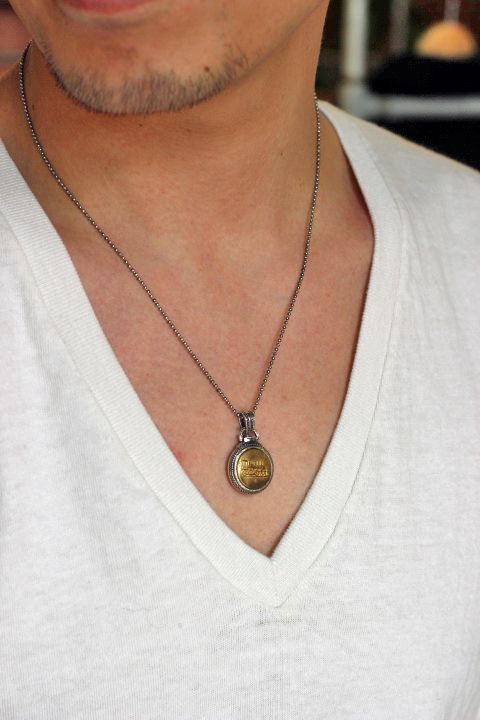 限定生産」「Button Works」×「Larry Smith」 WORK BUTTON NECKLACE