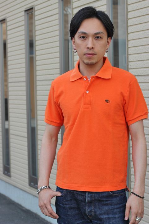 ポロシャツ オレンジ