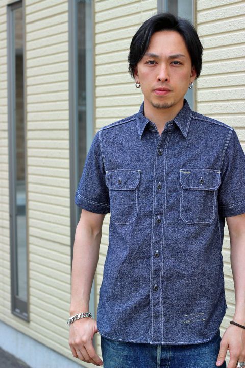 JELADO」 SHORT SLEEVE CHAMBRAY SHIRTS ジェラード 半袖シャンブレー