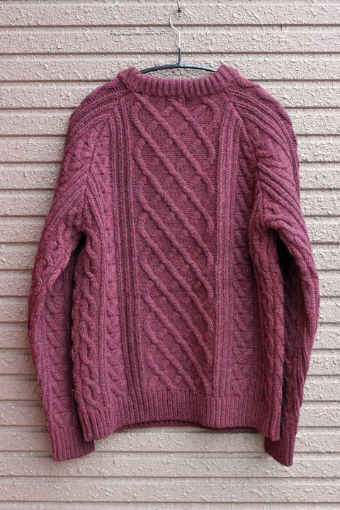 pherrow´s 手編みニット フィッシャーマン セーター-