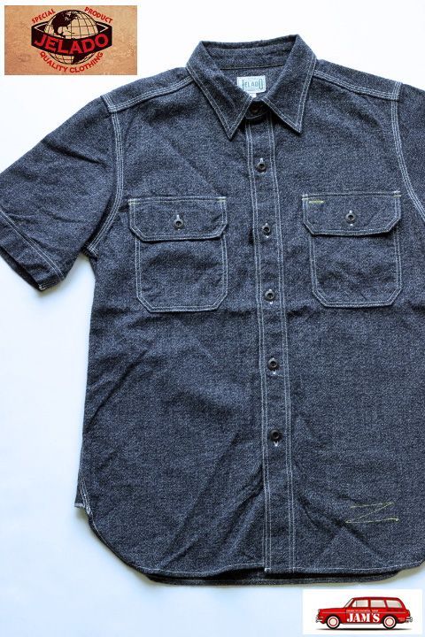 JELADO」 SHORT SLEEVE CHAMBRAY SHIRTS ジェラード 半袖シャンブレー