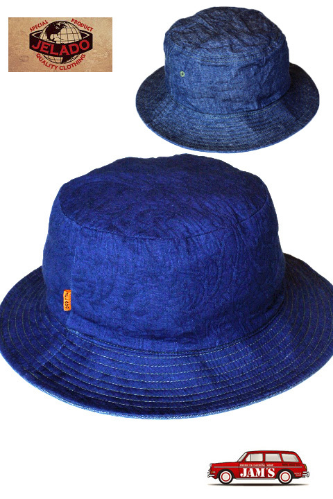 JELADO」 Reversible Hat Denim×Paisley ジェラード リバーシブル