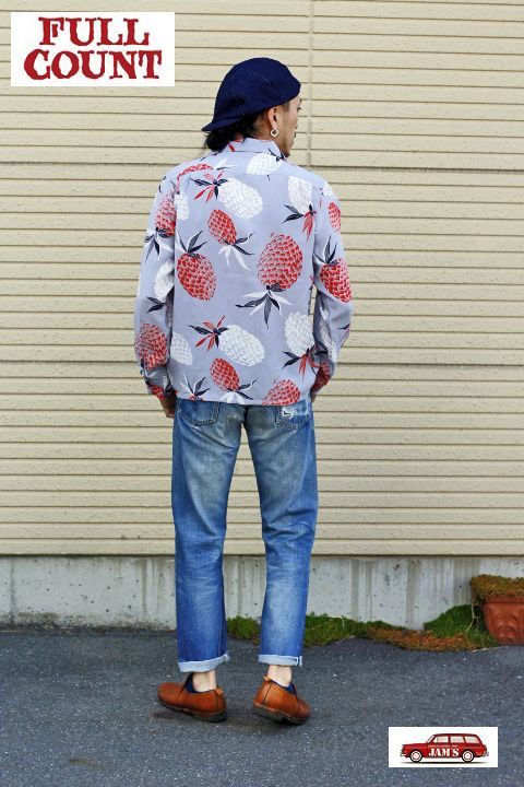 FULLCOUNT」 25th Anniversary HAWAIIAN SHIRT PINEAPPLE フルカウント