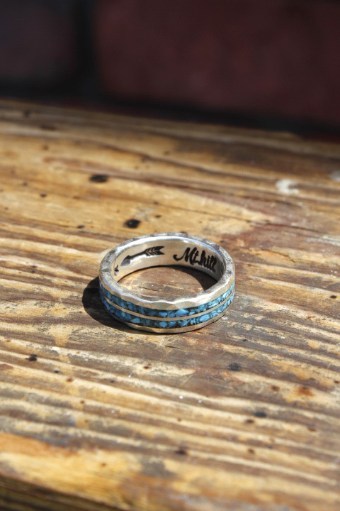 Mt.hill Turquoise Chip Inlay Ring Narrow | www.causus.be