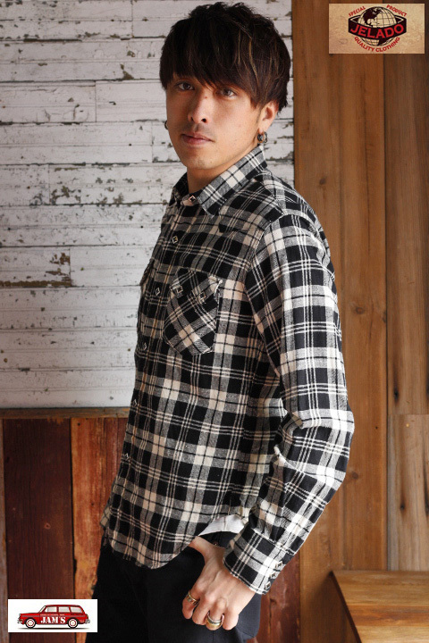 JELADO」 Nep Check Western Shirts ジェラード ネップチェック 