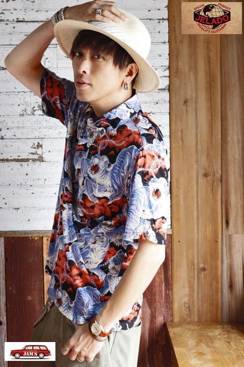 JELADO」Pullover B.D. Aloha Shirts ジェラード ボタンダウン アロハ