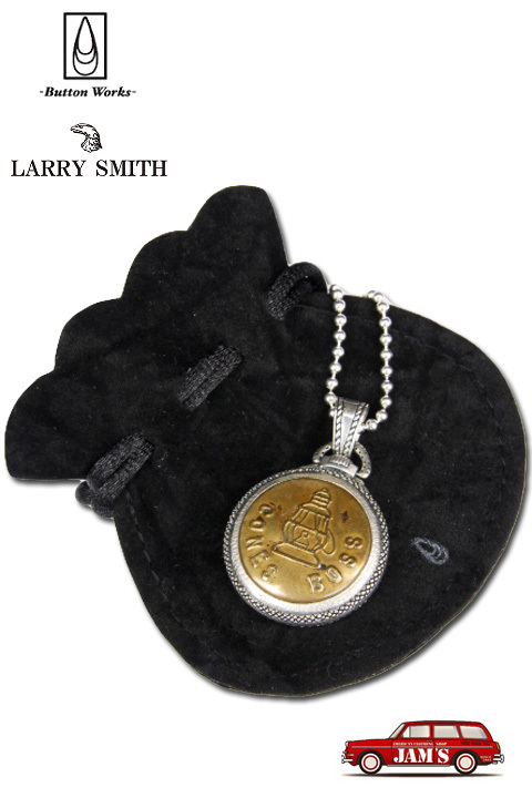 「Button Works」×「Larry Smith」Vintage Button Necklace ボタンワークス × ラリースミス  ヴィンテージボタン 懐中時計 シルバーネックレス [CONES BOSS]