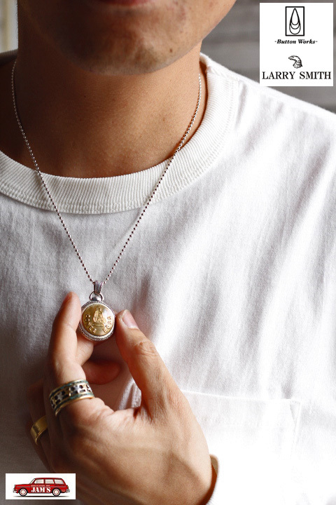 Button Works」×「Larry Smith」Vintage Button Necklace ボタン