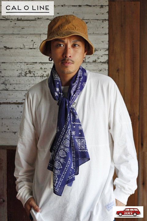 CAL O LINE」×「KOTSUBO」BANDANA STOLE （ELEPHANT）キャルオーライン