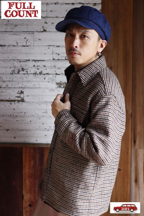 FULLCOUNT」 WOOL CHECK CPO SHIRT フルカウント ウールチェック