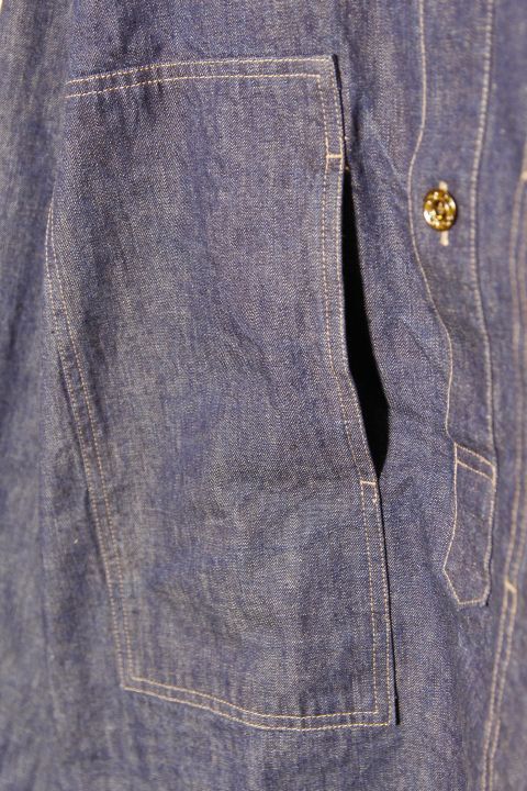 FULLCOUNT」US ARMY PULLOVER DENIM SHIRT フルカウント アーミー プル