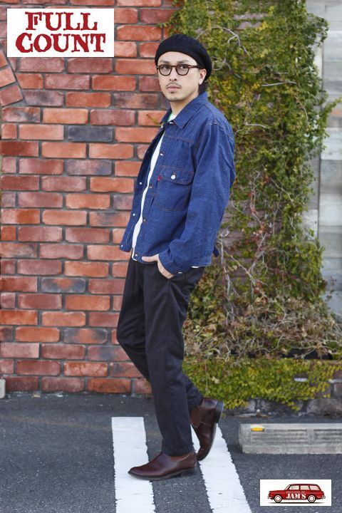 FULLCOUNT」Twisted Heather Tapered Trousers フルカウント