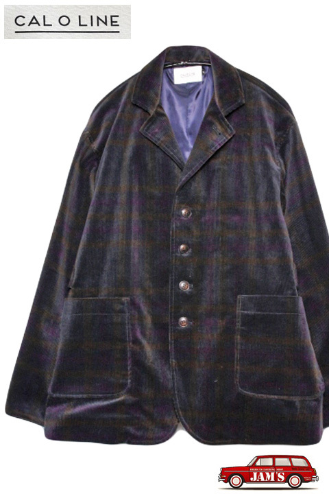 ファッションキャルオーライン　コーデュロイチェックジャケット