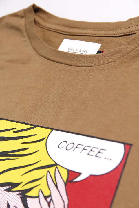 CAL O LINE」COFFEE... PRINT S/S Tee キャルオーライン コーヒー