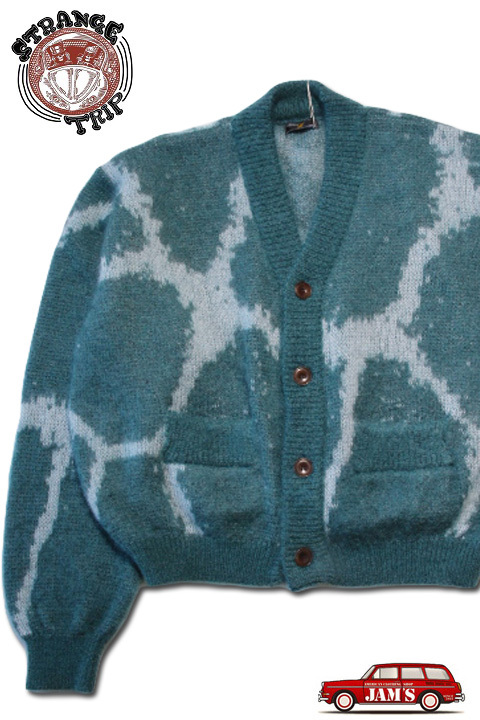 STRANGE TRIP」DYE PATTERN MOHAIR CARDIGAN ストレンジトリップ