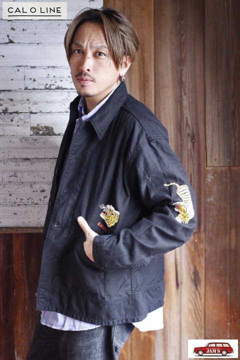 CAL O LINE」TIGER SOUVENIR JACKET キャルオーライン タイガー