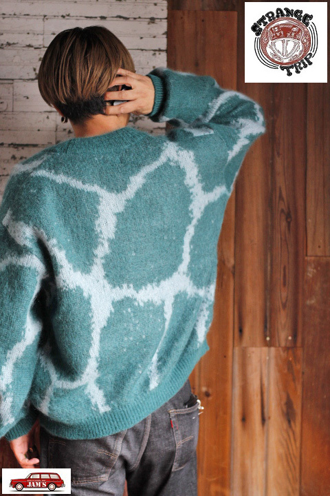 STRANGE TRIP」DYE PATTERN MOHAIR CARDIGAN ストレンジトリップ