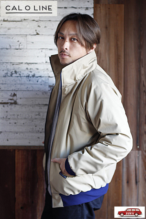 CAL O LINE」REVERSIBLE SHELLED FLEECE JACKET キャルオーライン