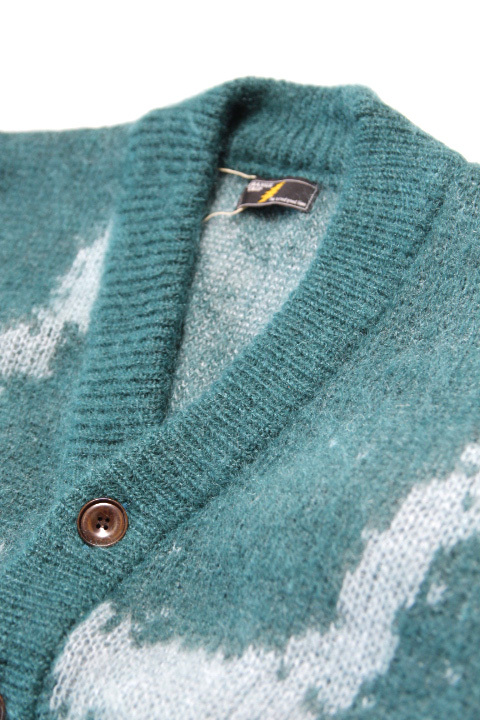 STRANGE TRIP」DYE PATTERN MOHAIR CARDIGAN ストレンジトリップ